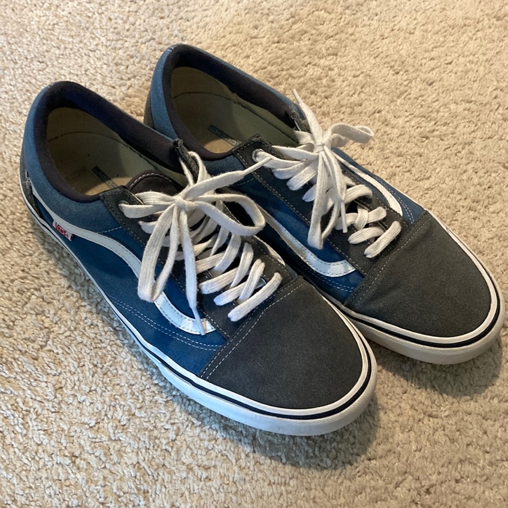 Vans old skool pro. Blue/gray